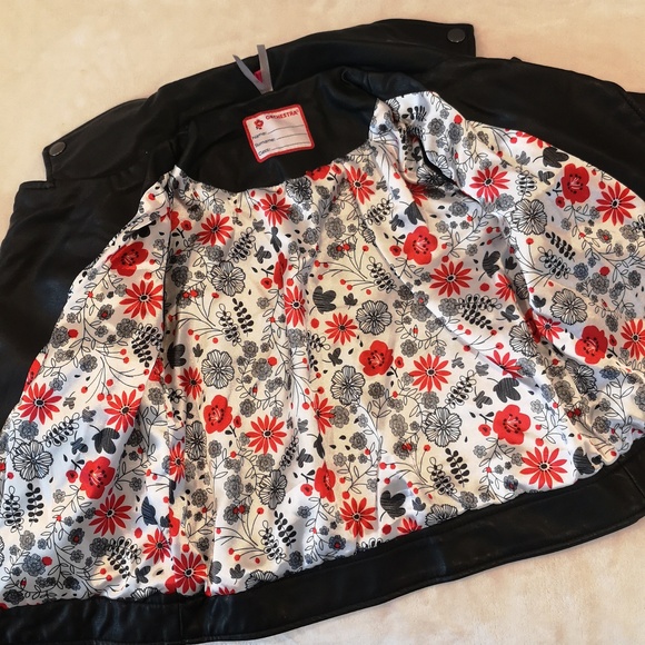 Biker-Style in imitation leather for girls, Orchestra size 6 - Picture 4 of 7